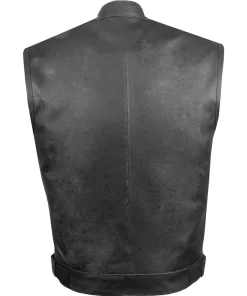 mens-black-faux-leather-biker-vest