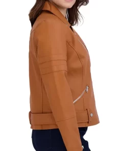 womens-brown-faux-leather-motorcycle-jacket