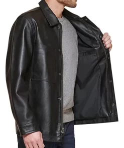 mens-black-faux-leather-oversized-shirt-jacket
