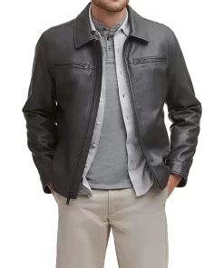 mens-grey-faux-leather-biker-jacket