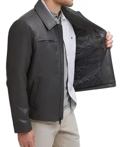 mens-grey-faux-leather-biker-jacket