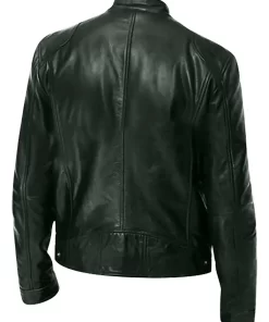 mens-long-sleeve-green-faux-leather-jacket