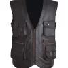 mens-multi-pocket-brown-faux-leather-vest