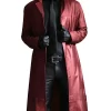 mens-red-faux-leather-long-coat