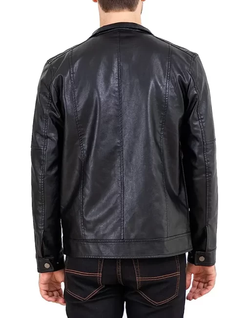 mens-slim-fit-stand-collar-black-faux-leather-jacket
