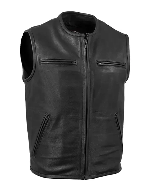 mens-standard-black-faux-leather-vest