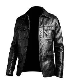 mens-trucker-black-faux-leather-jacket