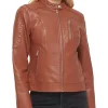 womens-brown-faux-leather-racer-jacket