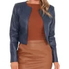 womens-cropped-navy-blue-faux-leather-jacket