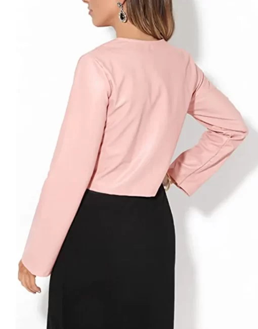 womens-cropped-pink-faux-leather-jacket