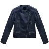 womens-navy-blue-faux-leather-biker-jacket