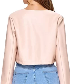 womens-open-front-light-pink-faux-leather-jacket