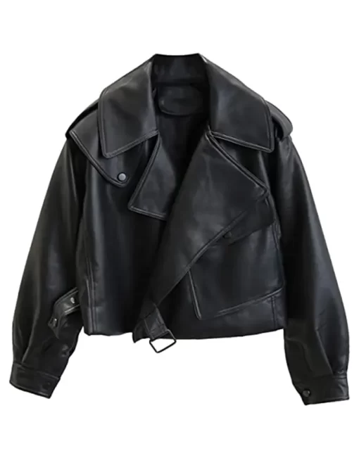 womens-oversized-black-faux-leather-jacket