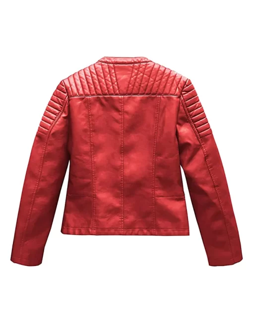womens-red-faux-leather-biker-jacket