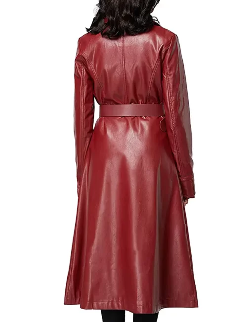 womens-single-breasted-red-faux-leather-coat