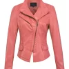 womens-stylish-peach-faux-leather-jacket