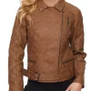 womens-vegan-brown-faux-leather-jacket