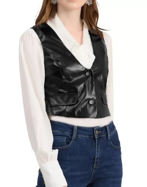 womens-versatile-racerback-black-faux-leather-vest