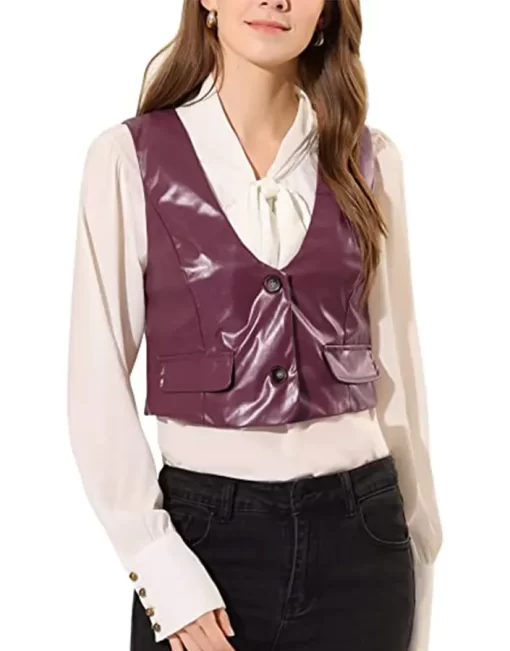 womens-versatile-racerback-burgundy-faux-leather-vests