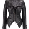 womens-studded-black-faux-leather-biker-jacket