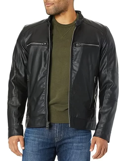 mens-black-faux-leather-hooded-moto-jacket