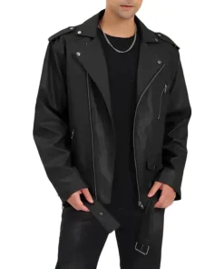 mens-black-faux-leather-jacket