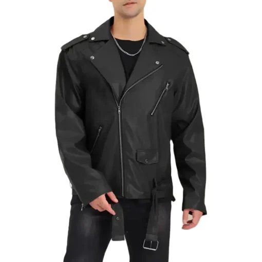 mens-black-faux-leather-jacket