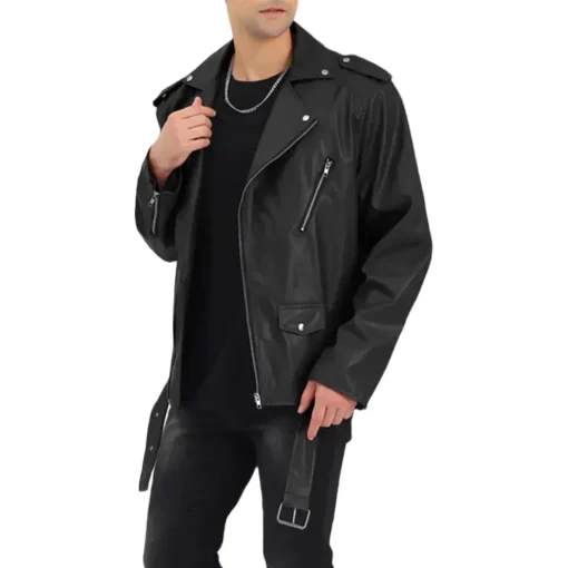 mens-black-faux-leather-jacket