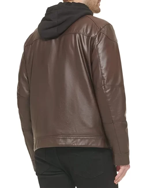 mens-brown-faux-leather-moto-jacket-with-removable-hood