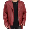 mens-burgundy-faux-leather-belted-jacket