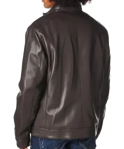 mens-casual-brown-faux-leather-jacket