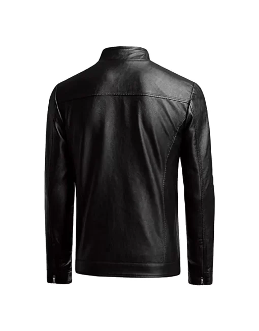 mens-casual-slim-fit-black-faux-leather-jacket