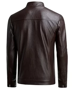 mens-casual-slim-fit-chocolate-brown-faux-leather-jacket