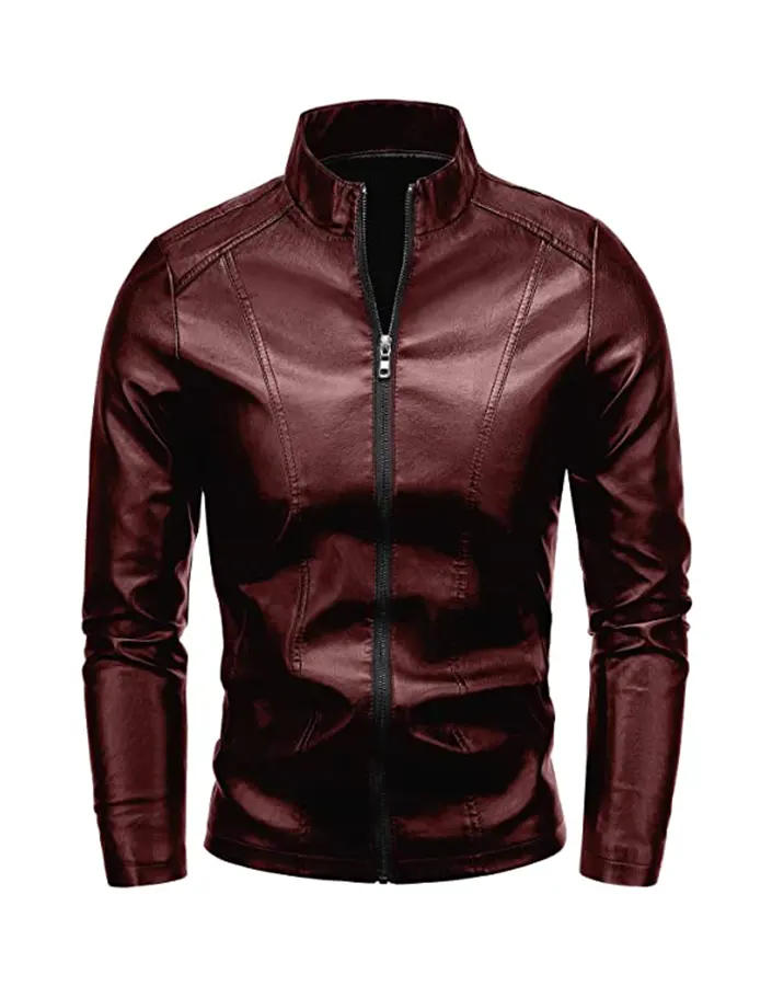 mens-casual-slim-fit-maroon-faux-leather-jacket-1 mens-casual-slim-fit-maroon-faux-leather-jacket