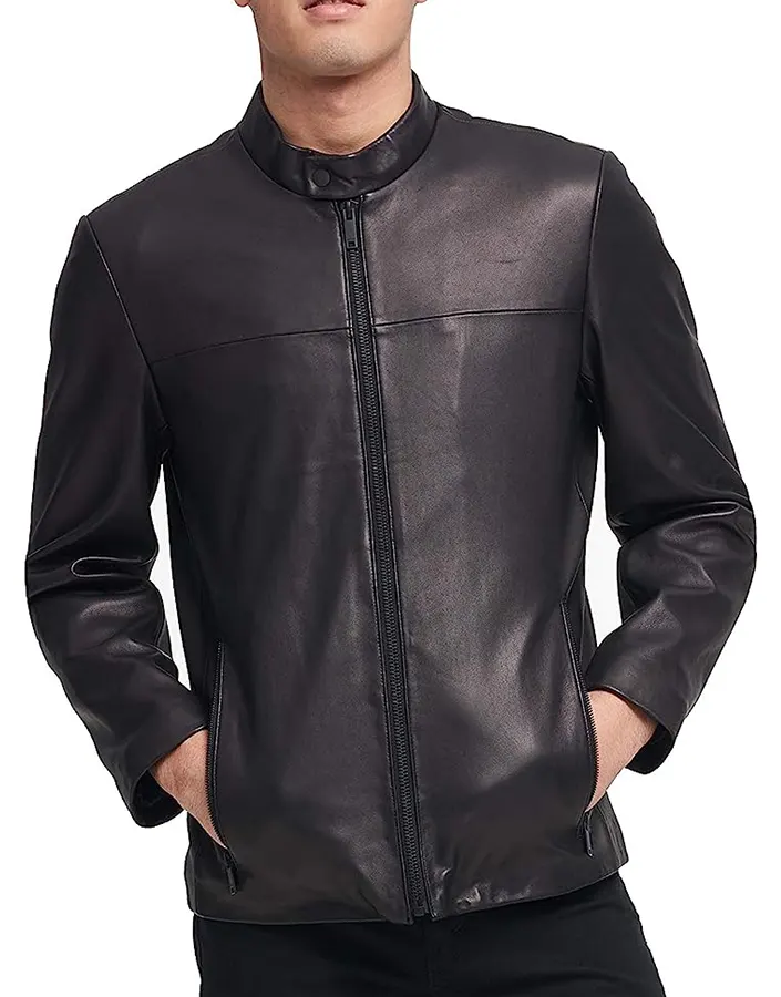 mens-modern-black-faux-leather-racer-jacket-1 mens-modern-black-faux-leather-racer-jacket