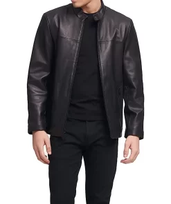 mens-modern-black-faux-leather-racer-jacket