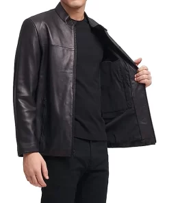 mens-modern-black-faux-leather-racer-jacket