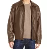 mens-shirt-collar-brown-faux-leather-jacket