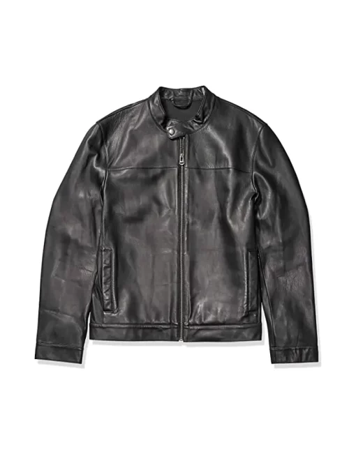 mens-snap-tab-collar-black-faux-leather-jacket