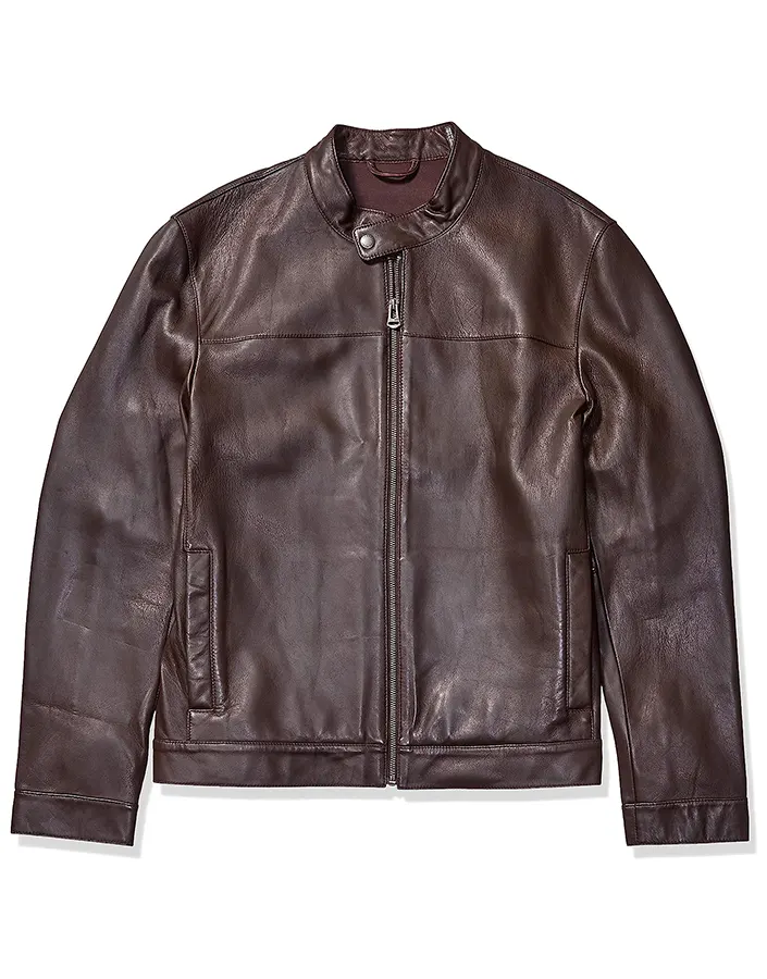 mens-snap-tab-collar-dark-brown-faux-leather-jacket-3 mens-snap-tab-collar-dark-brown-faux-leather-jacket
