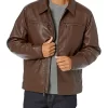 mens-zipper-pocket-brown-faux-leather-jacket