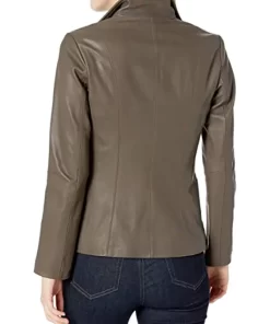 womens-ash-grey-faux-leather-wing-collared-jacket