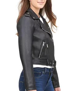 womens-belted-black-faux-leather-motorcycle-jacket