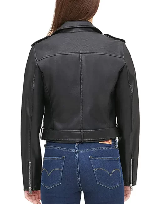 womens-belted-black-faux-leather-motorcycle-jacket