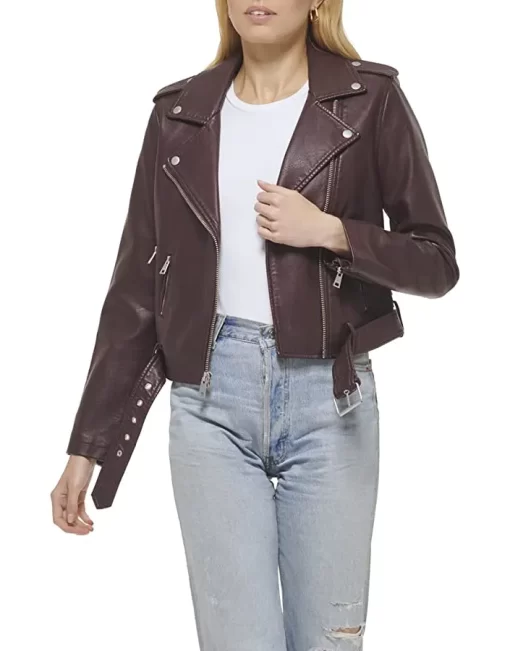 womens-belted-burgundy-faux-leather-motorcycle-jacket