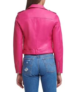womens-belted-dark-pink-faux-leather-motorcycle-jacket