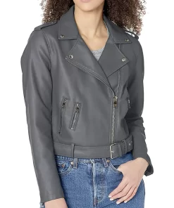 womens-belted-grey-faux-leather-motorcycle-jacket