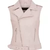 womens-biker-light-pink-faux-leather-vest