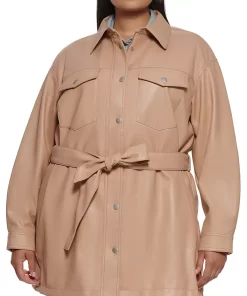 womens-biscotti-faux-leather-belted-shirt-jacket