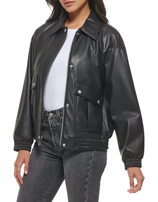 womens-black-faux-leather-dad-bomber-jacket